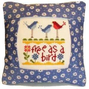  Free Bird Pillow Kit   Cross Stitch Kit Arts, Crafts 