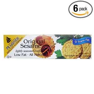 The Mariner Biscuit Company Original Sesame, 4.5 Ounce Boxes (Pack of 