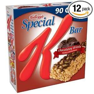Special K Bars, Chocolatey Drizzle, 6 Count Bars (Pack of 12)  