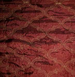 Charter Club Lermitage Full Queen Coverlet Burgundy Gold Embroidered 