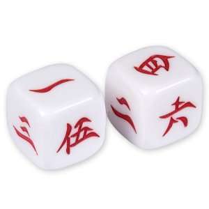   Solid Dice   4/5 (20mm)   Chinese Characters   Pair Toys & Games