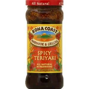Kona Coast, Sauce Teriyaki Spicy, 14.5 Ounce  Grocery 