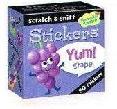 80 Scratch & Sniff Stickers pizza grape gum chocolate strawberry or 