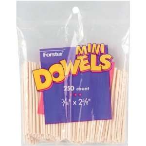  Mini Dowels 3/16x2 5/8 250/pkg Arts, Crafts & Sewing