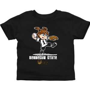   State Owls Toddler Girls Softball T Shirt   Black