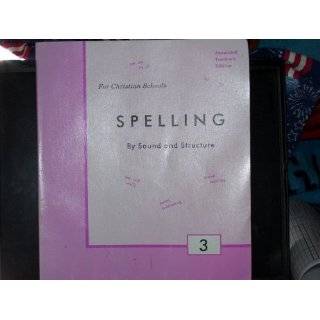 Spelling By Sound and Structure 3 Annotated Teachers Edition 