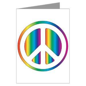  Greeting Card Chromatic Peace Symbol 