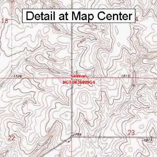  USGS Topographic Quadrangle Map   Selman, Oklahoma (Folded 