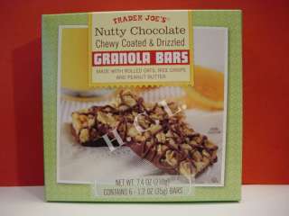Trader Joes Nutty Chocolate Chewy & Drizzled Bars  