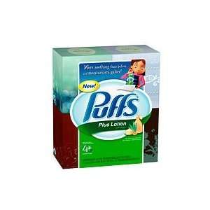  Puffs Plus Lotion Facial Tissues, Cube, 4 boxes (56 count 