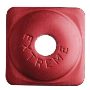  Square Aluminum Snowmobile Stud Backers   24 Pack   Red 