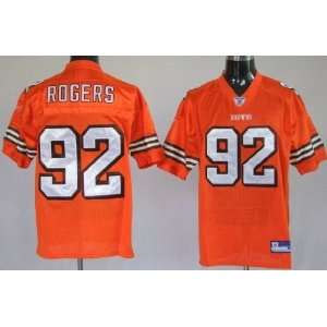 Shaun Rogers #92 Cleveland Browns Replica NFL Jersey Orange Size 48 