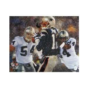  Tom Brady New England Patriots   Snow Tuck   Autographed 