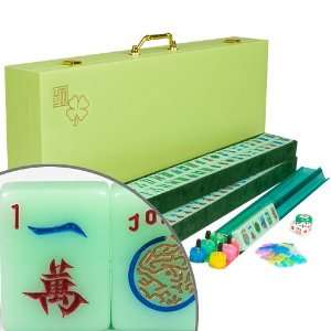   Western Mahjong / Mah Jongg Set   Lucky Green Toys & Games