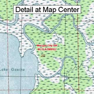   Map   Morgan City SW, Louisiana (Folded/Waterproof)