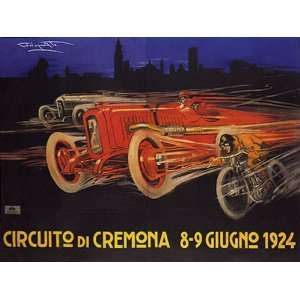  CAR RACE GRAND PRIX CIRCUITO DI CREMONA 1924 ITALIA ITALY 