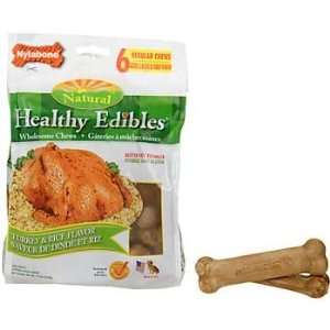  Healthy Edibles Turkey & Rice Bone Regular 6/Pkg Kitchen 