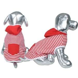   for Dog   Red with White Stripes   Size 10   XX Small