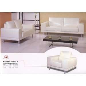  Concorde Full Leather Sofa, Loveseat, and Chair Set 