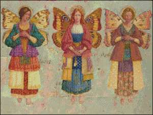 Christmas Angels Cross Stitch Pattern SHIPS FREE  
