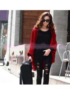   Sleeve Cardigan Sweater Cape Coat Knit Tops 3Colors You Pick  