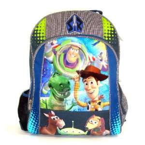 Toy Story Backpack  Large 15 Backpack   Starring Buzz, Woody, Slinky 