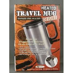  Handy Trends Stainless Steel Heated Travel Mug Automotive