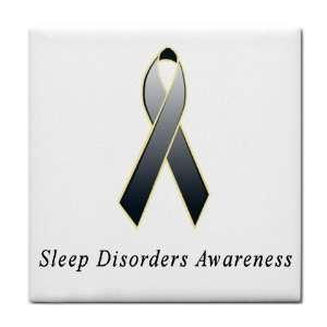 Sleep Disorders Awareness Ribbon Tile Trivet