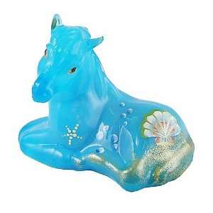  4 Fenton Foal figurine, Sky Blue