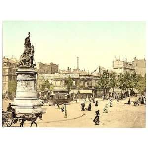   scene and monument, in the Place Clichy, Paris, France