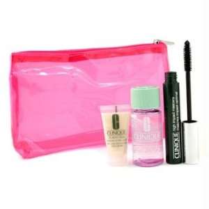 Clinique Travel Set Make Up Remover + All About Eyes + Mascara + Bag 