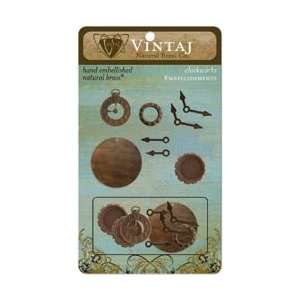  Vintaj Metal Accent 9/Pkg Clockworks; 3 Items/Order Arts 