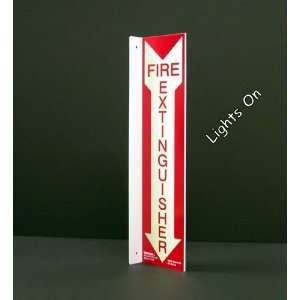  Photoluminescent Fire Extinguisher Long   Double Face 
