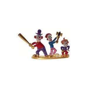  Spoontiques Pewter Painted Stooges Clowns 