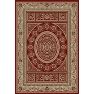  Istanbul Aubusson 7 10 x 9 10 red Area Rug