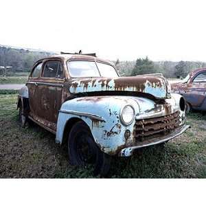  Old Clunker Car Photograph   Beautiful 16x20 