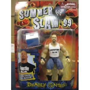   WF Summer Slam 99 Deadly Games Stone Cold Steve Austin Toys & Games