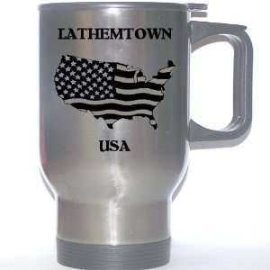  US Flag   Lathemtown, Georgia (GA) Stainless Steel Mug 
