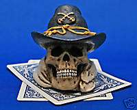 Rebel Skull Poker Card Cover Guard Protector Civil War  