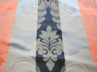 3y CLARENCE HOUSE Lotus Flower $210/yd Striped SILK Damask 