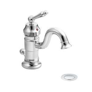   One Handle Bathroom Sink Faucet With Drain Assembly