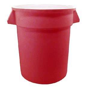 CONTAINER BRUTE RED 32GAL, EA, 10 0344 RUBBERMAID COMMERCIAL WASTE 
