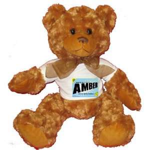  FROM THE LOINS OF MY MOTHER COMES AMBER Plush Teddy Bear 