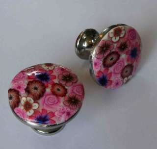 New polymer clay Handmade Cabinet Drawer Pair Of Knobs  