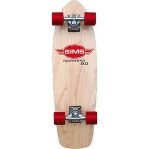  Sims Superply Complete Skateboard   9x30 Natural Sports 