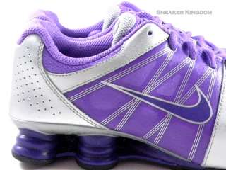  Shox Agent Silver/Purple/Black Running Gym/Work GS Women/Girl Shoes 