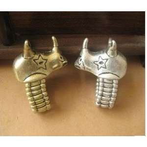   Rhino Ring Steampunk Jewelry Silver Golden Two Color 