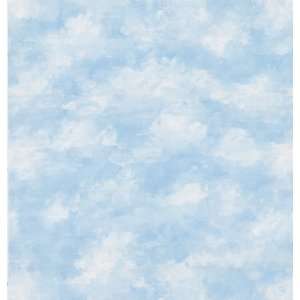    JJ6850 Kidding Around Clouds Wallpaper, 20.5 Inch by 396 Inch, Blue