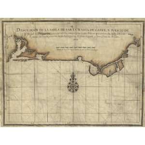  1700 map Nautical charts, Florida Panhandle