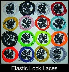 ELASTIC LACES LOCK LACES ELASTIC SHOELACES TRAINERS  